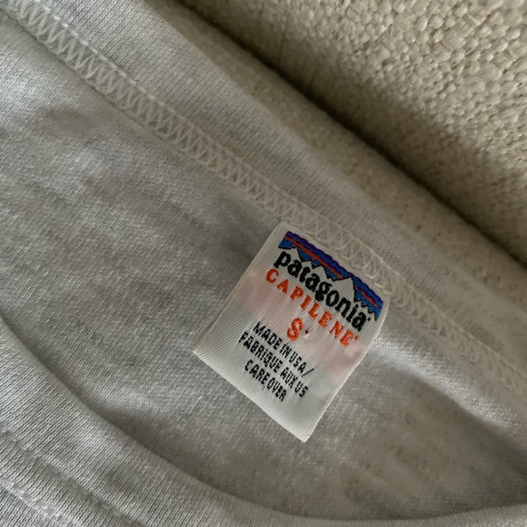 Patagonia Shirt Women's Small Light Gray Capilene Midweight Thermal - Picture 2 of 2